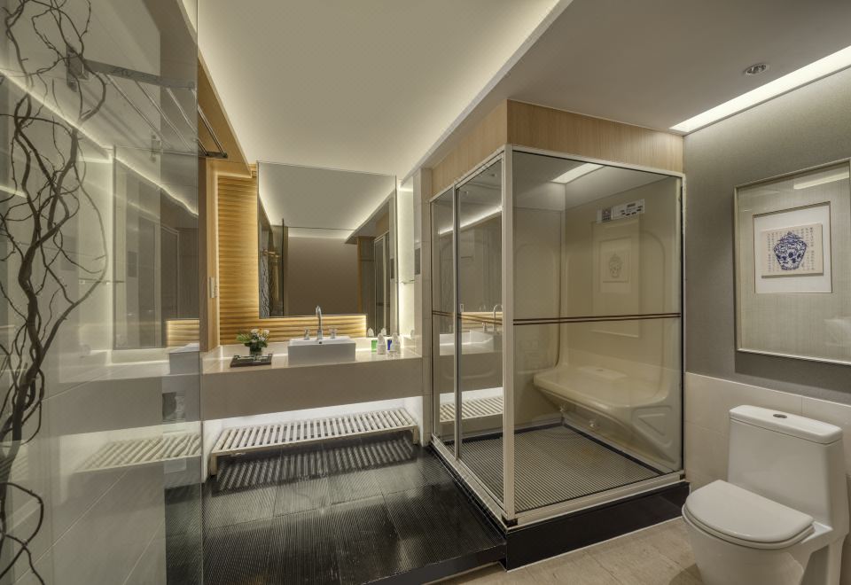 日式園景蒸汽房