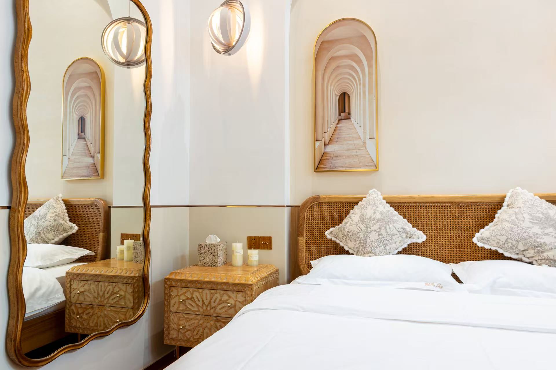 薰夕·迷你复式loft双床房（投影仪+浴缸+中山路骑楼景