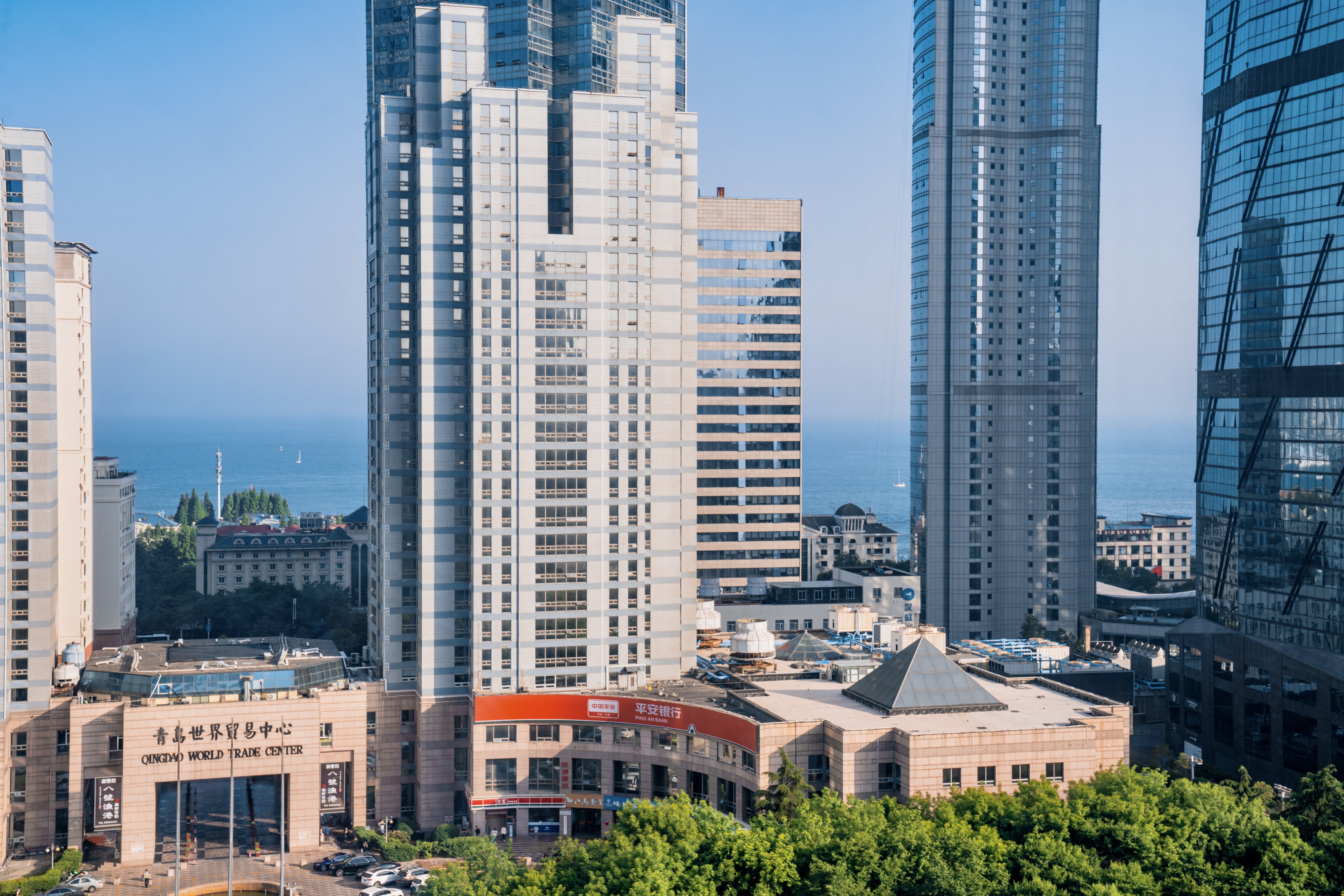 豪华城海景双床房『落地窗观海城美景+智能马桶』