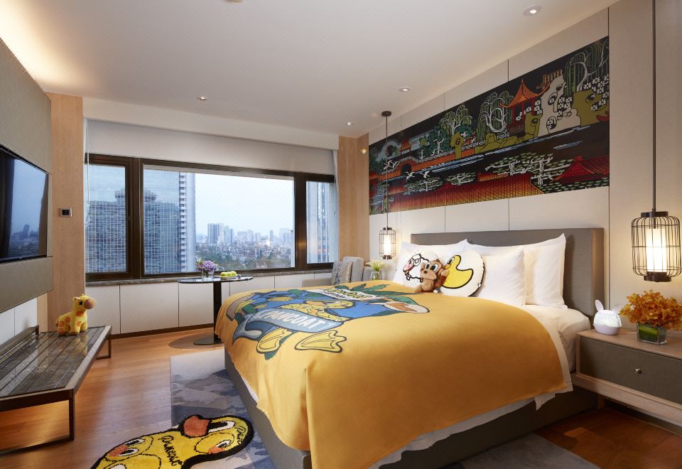 盼酷小黃鴨親子主題大床房