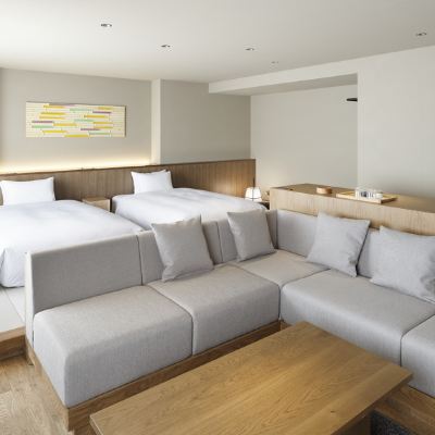 デザイナーズツインルーム IRORIダイニング ゆとりろ西伊豆 クーポン