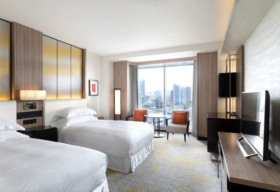 甄選樓層俱樂部豪華雙床房　設有俱樂部酒廊　禁煙