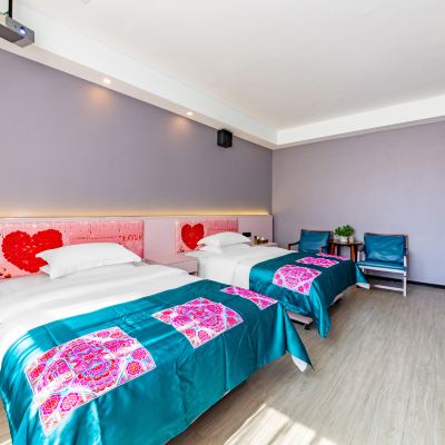 智能雙床房·國潮（智能客控+IMAX綠蔭巨幕） 56新房酒店（海口萬國大都會店）優惠