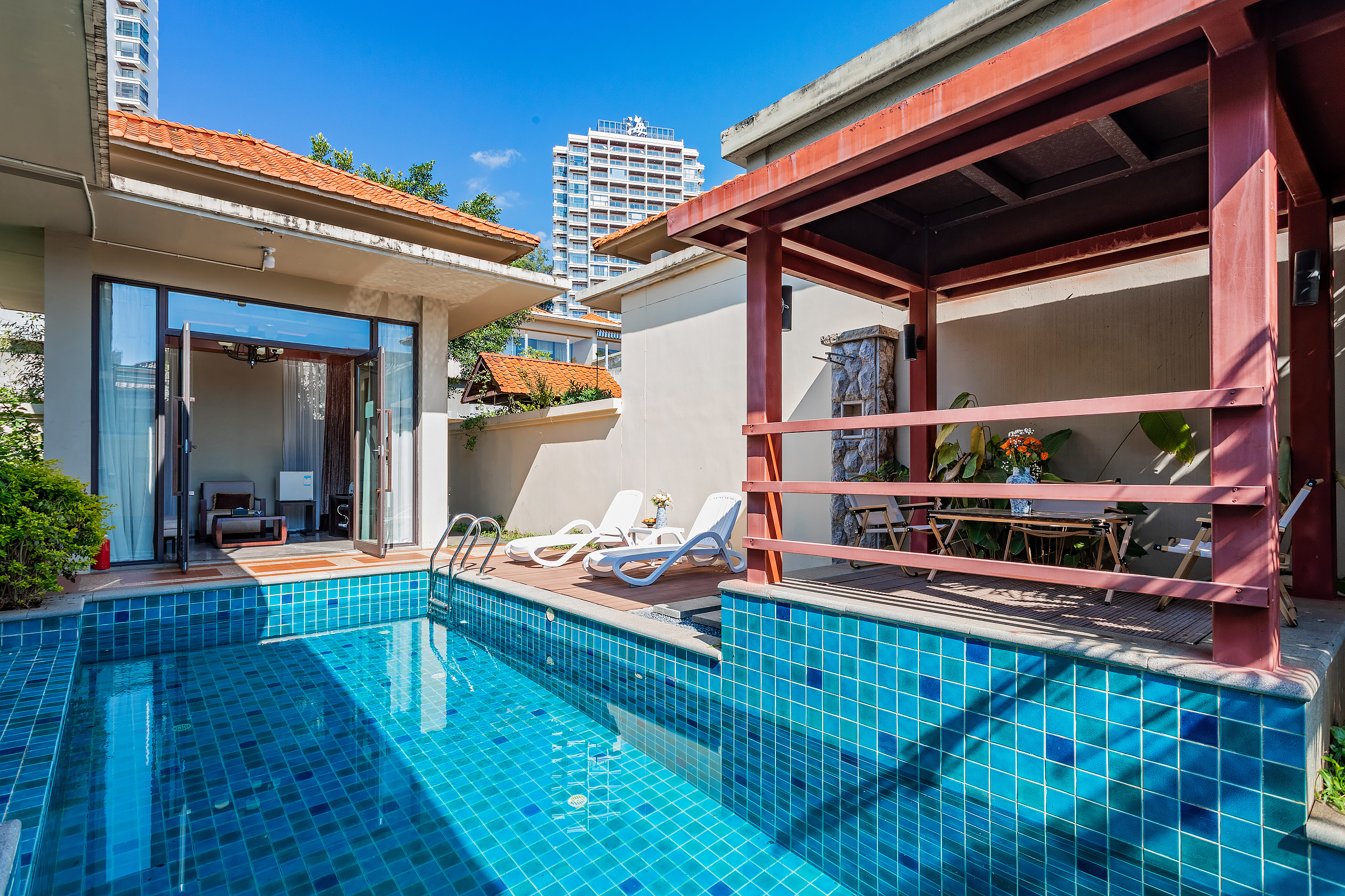 私家泳池别墅·一室一厅