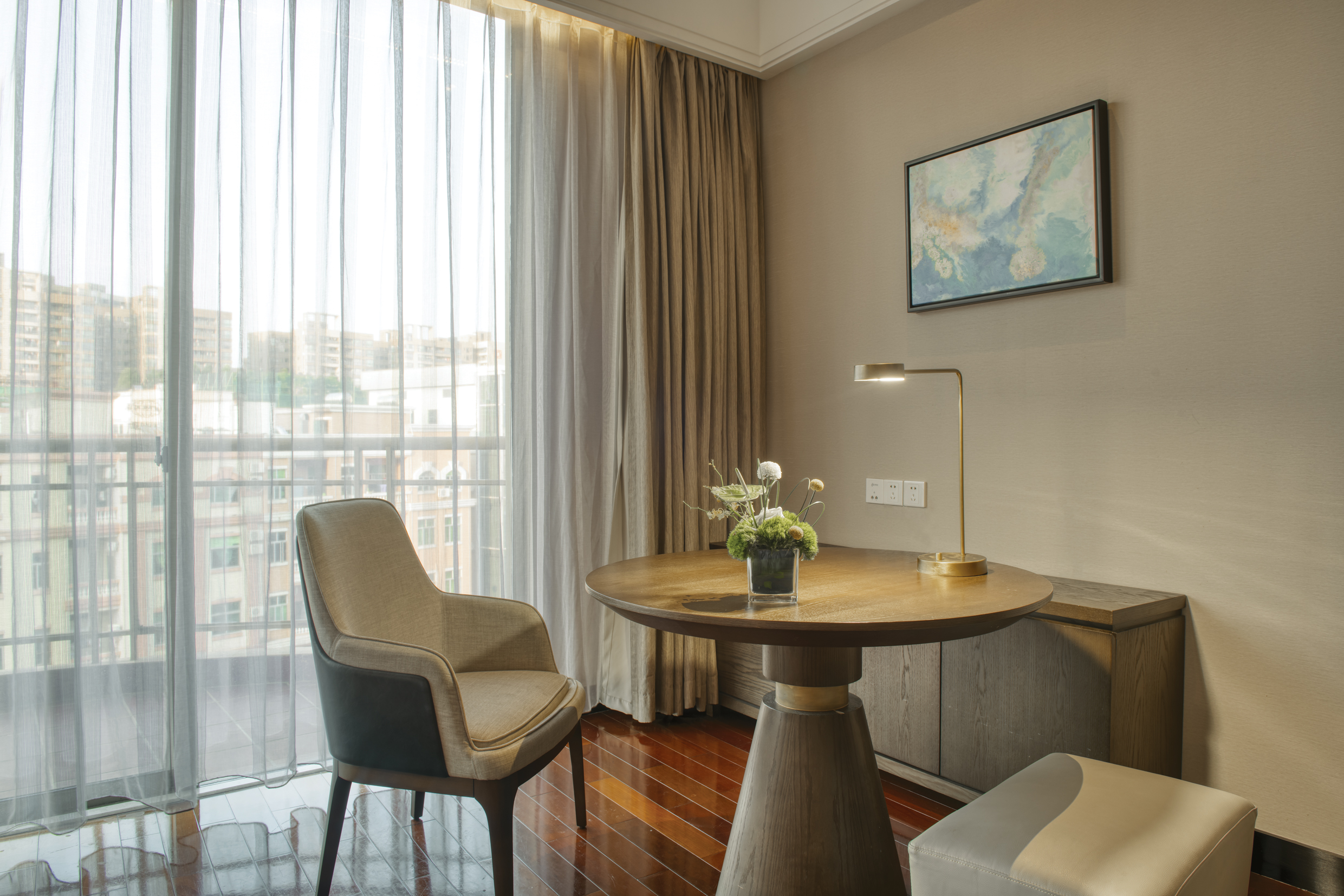 城市景观高级双床房（附楼）