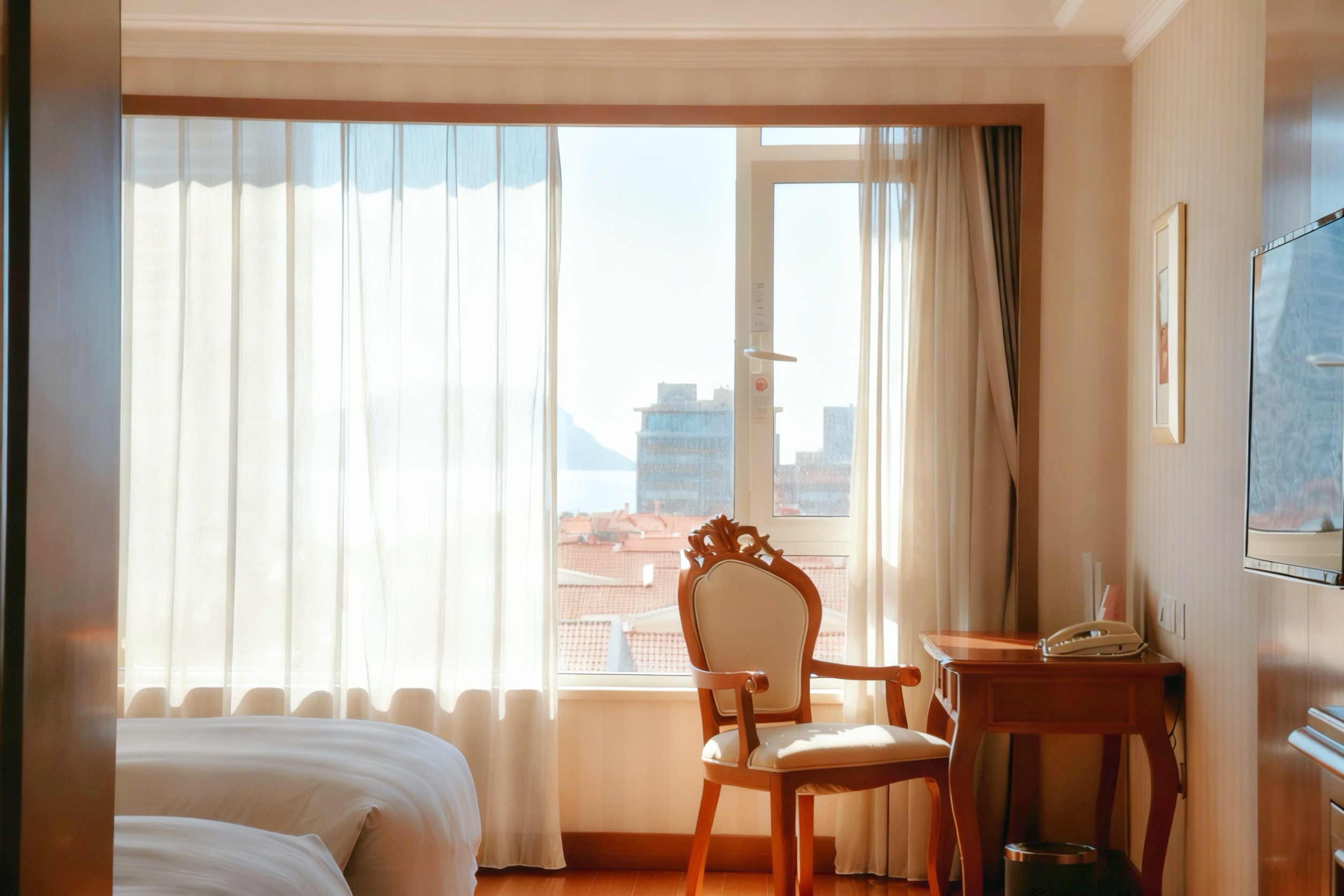 灵山湾海景双床房（智能小冰箱+观海落地窗）