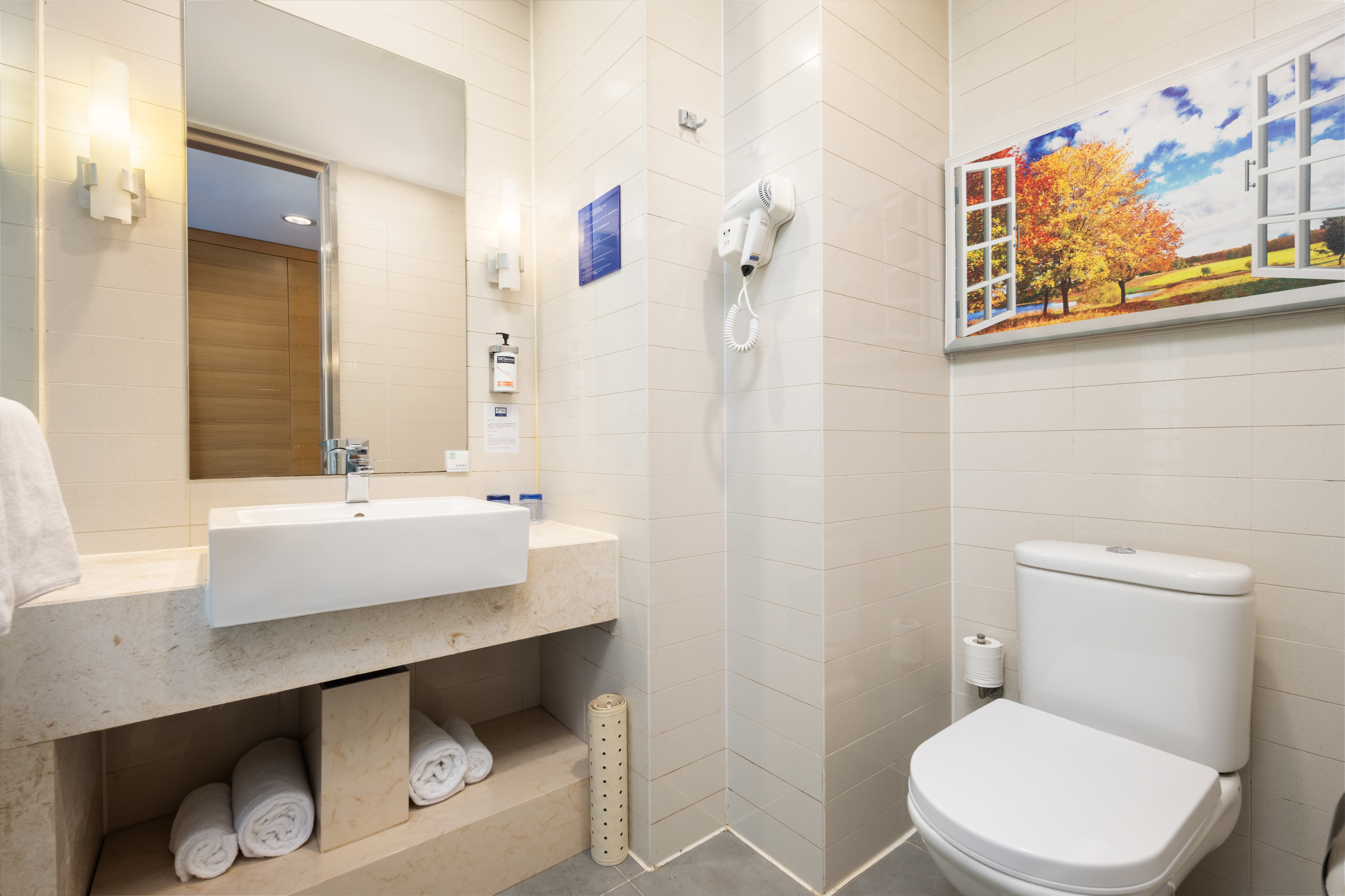 高级房 大床 城市景观