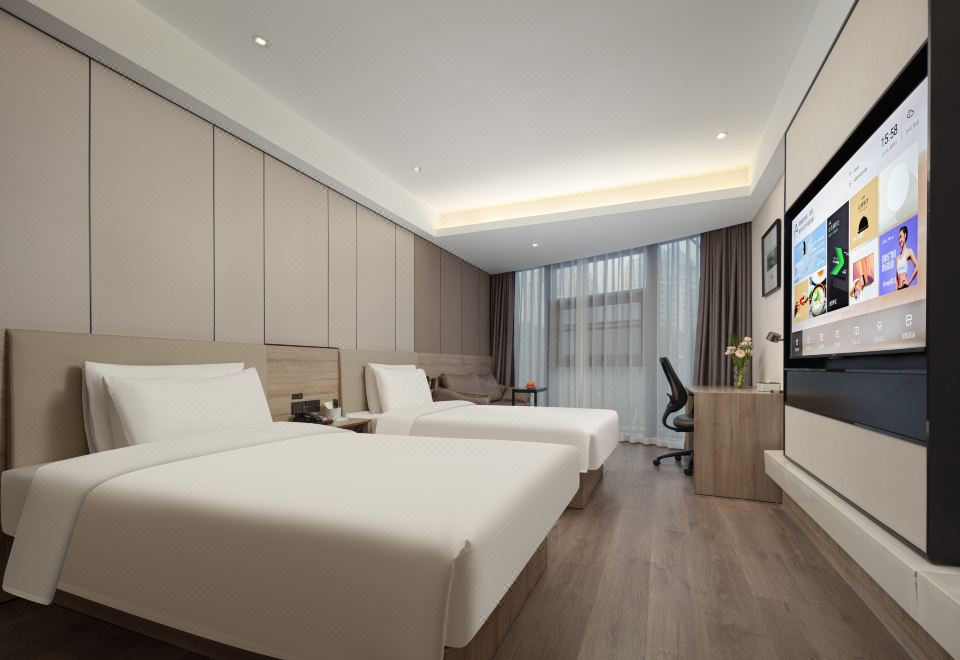 几木双床房[深睡枕+小冰箱+浴袍]