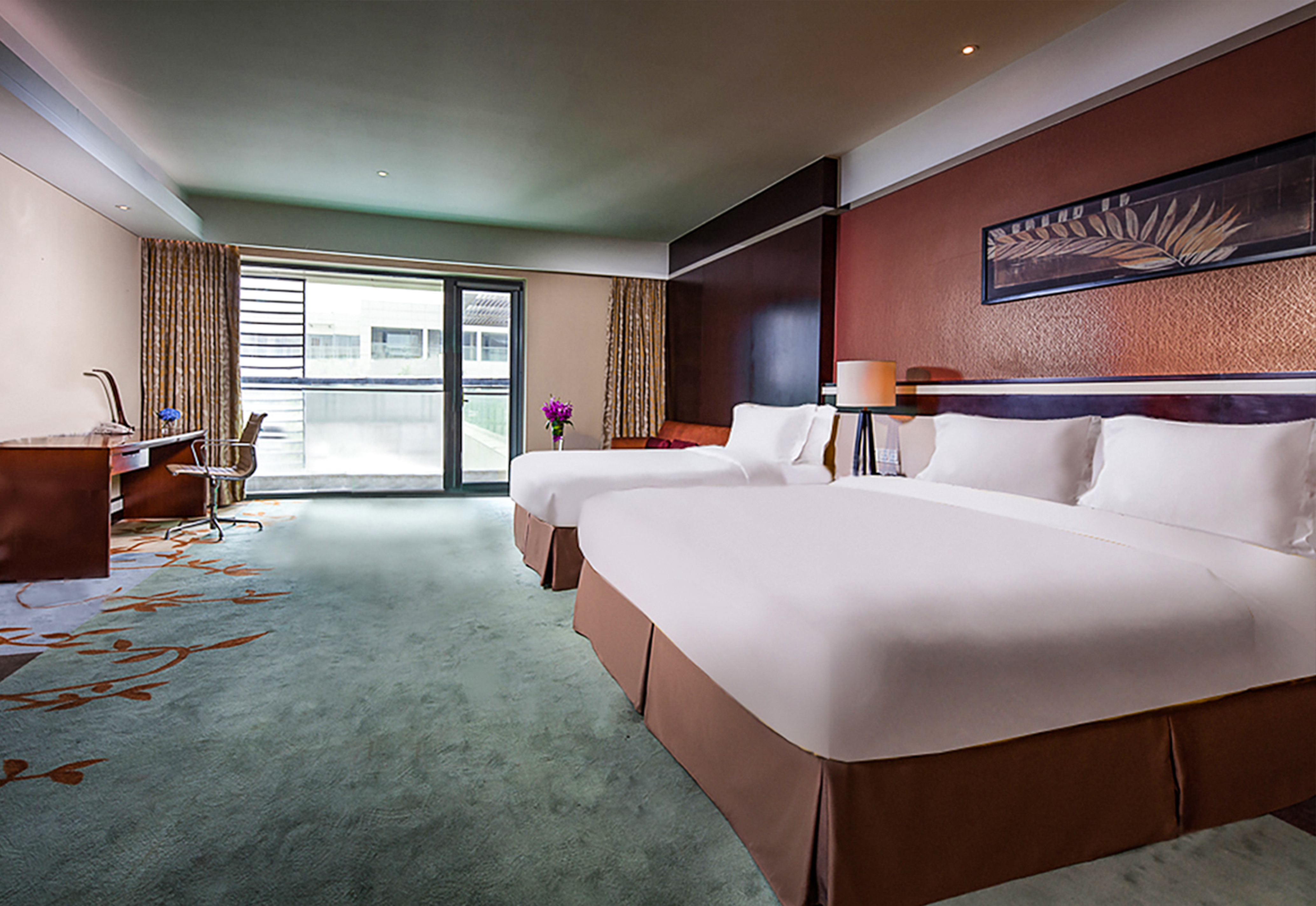 高級房 1張大床和1張單人床