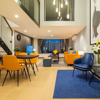 華強北 | 赫影兩室兩廳複式套房（洗衣機+烘乾機+冰箱） 享萊行政公寓（深圳北站店）優惠