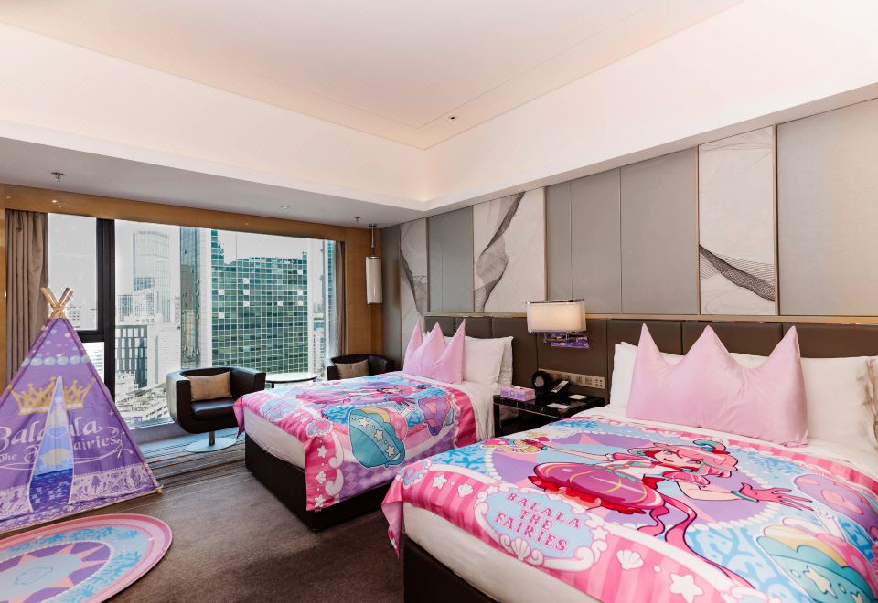 酷芽巴啦啦小魔仙公主主題雙床房