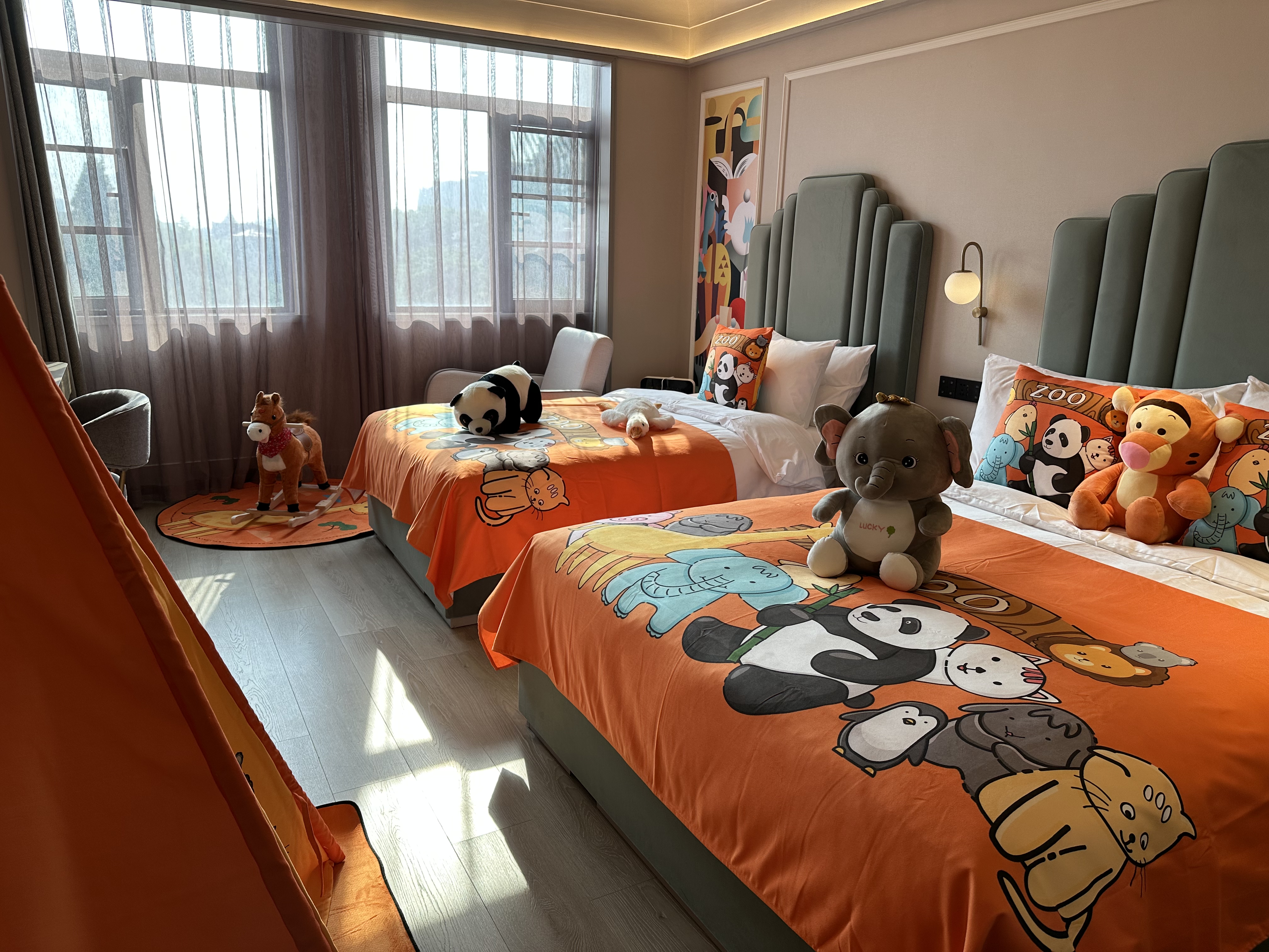 欢乐动物园家庭房（智能马桶+空气净化器+主题床品）