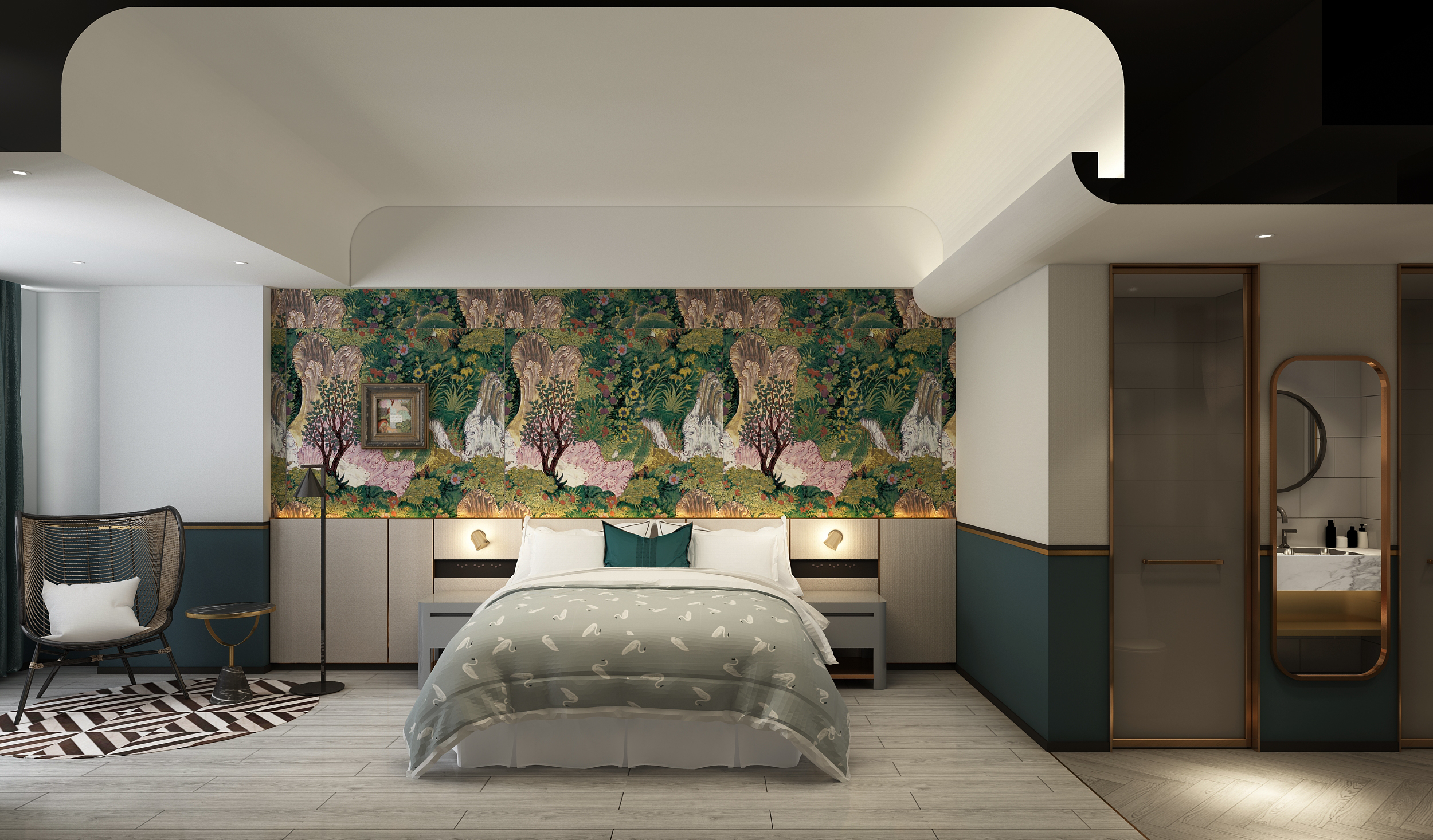 兰欧IP大床房（智能客控+休闲藤椅|云感沙发+小罐茶）