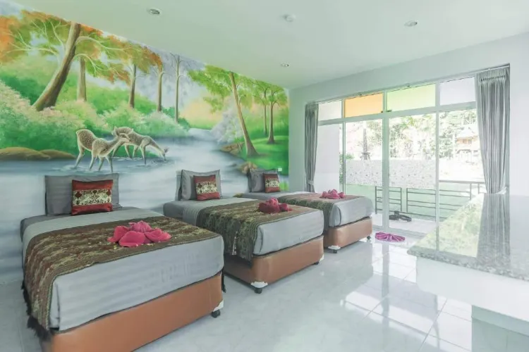 ห้องพักสำหรับสามท่านพร้อมวิวทิวทัศน์