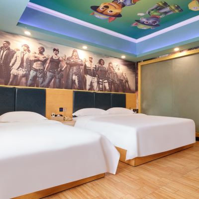 【亭】巨幕影音雙床房（睡眠床墊+助眠床品+百幕投影） 九元主題店（廣州新白雲國際機場店）優惠