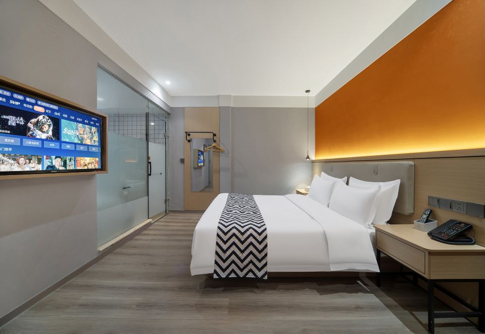 优雅丨蜜柚大床房（记忆.羽绒双枕+深睡眠床垫）