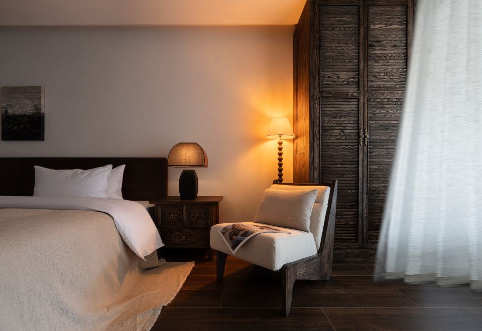 松霜.棋牌双床房-零压床垫︱智能客控︱极米投屏