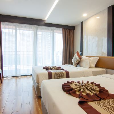 雙床一室房 黃金仲天海灘酒店 （SHA Extra Plus）優惠