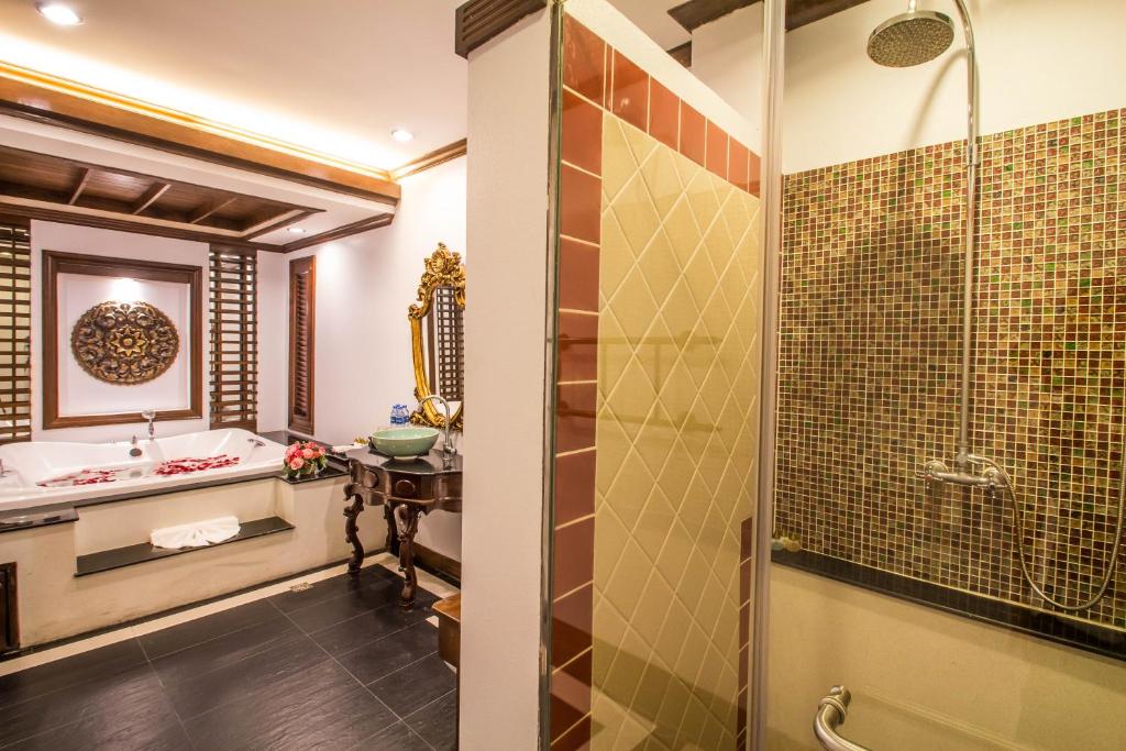 奢华双床房（带水疗浴缸和阳台） 禁烟