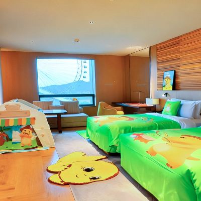 奶龍親子雙床房（摩天輪景觀） 清遠哥弟酒店優惠