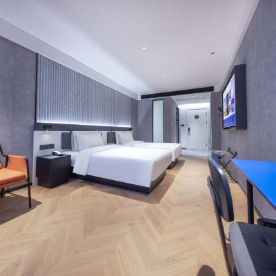 精選雙床房（Mini小冰箱+新風系統+可投屏65寸電視） 福州三坊七巷輕居飯店優惠