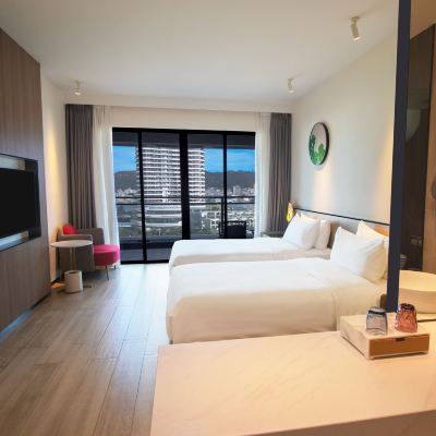 高級海景雙床房（側海景） 惠東雙月灣華美達酒店優惠