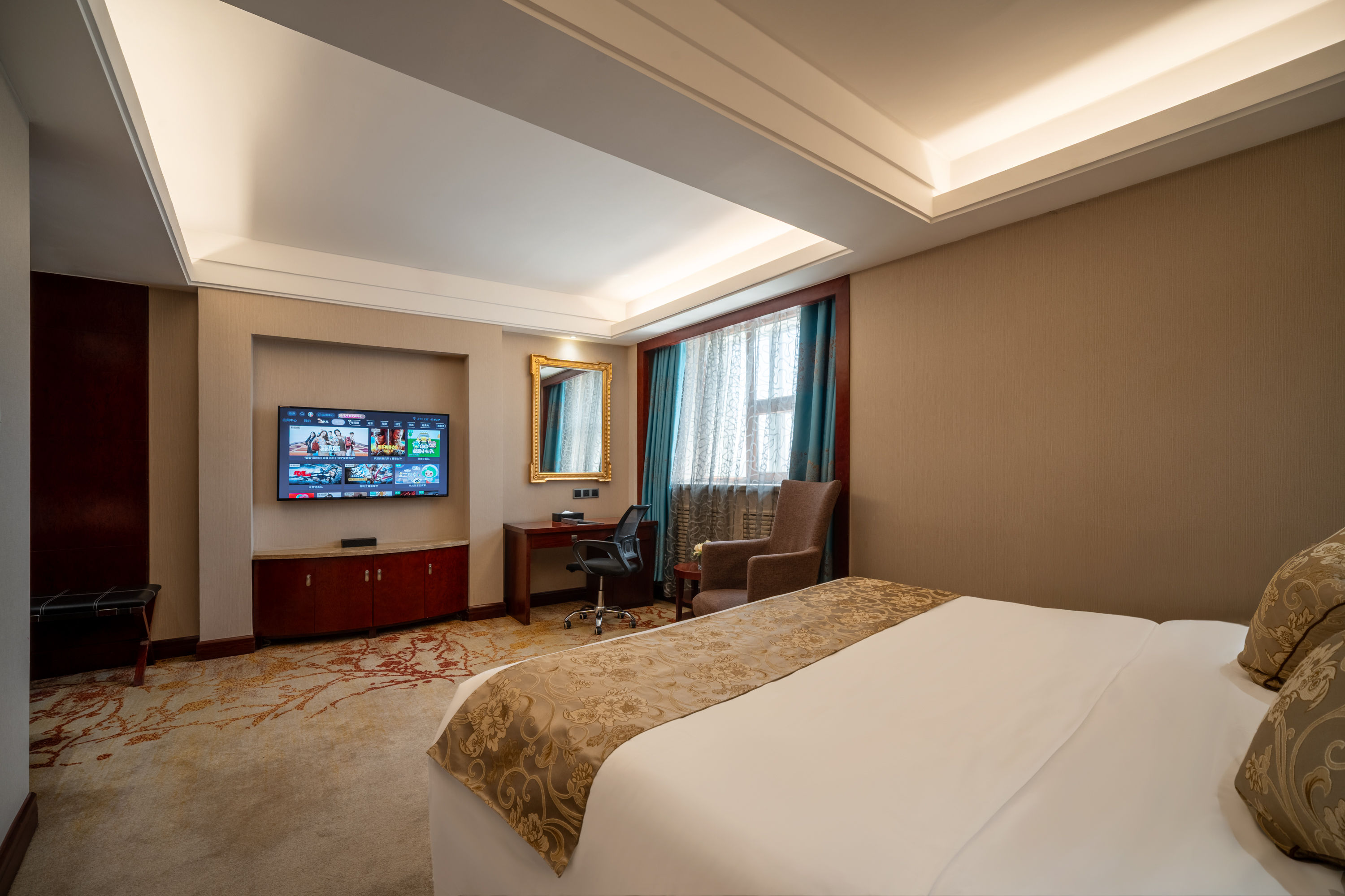 巴黎寬悅城景大床房·豪華浴缸·潤境加濕器