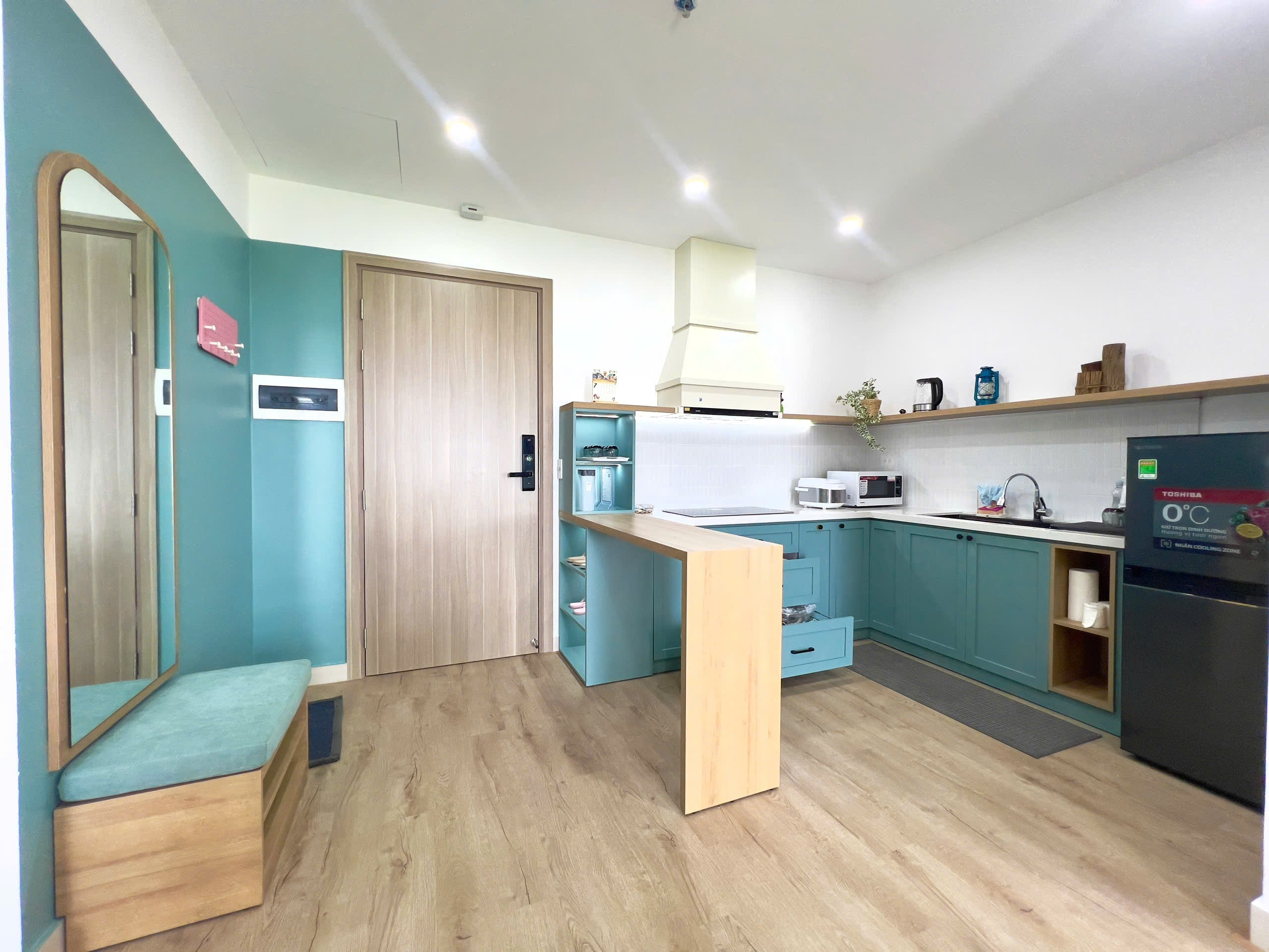 兩臥室陽臺公寓，城景+泳池