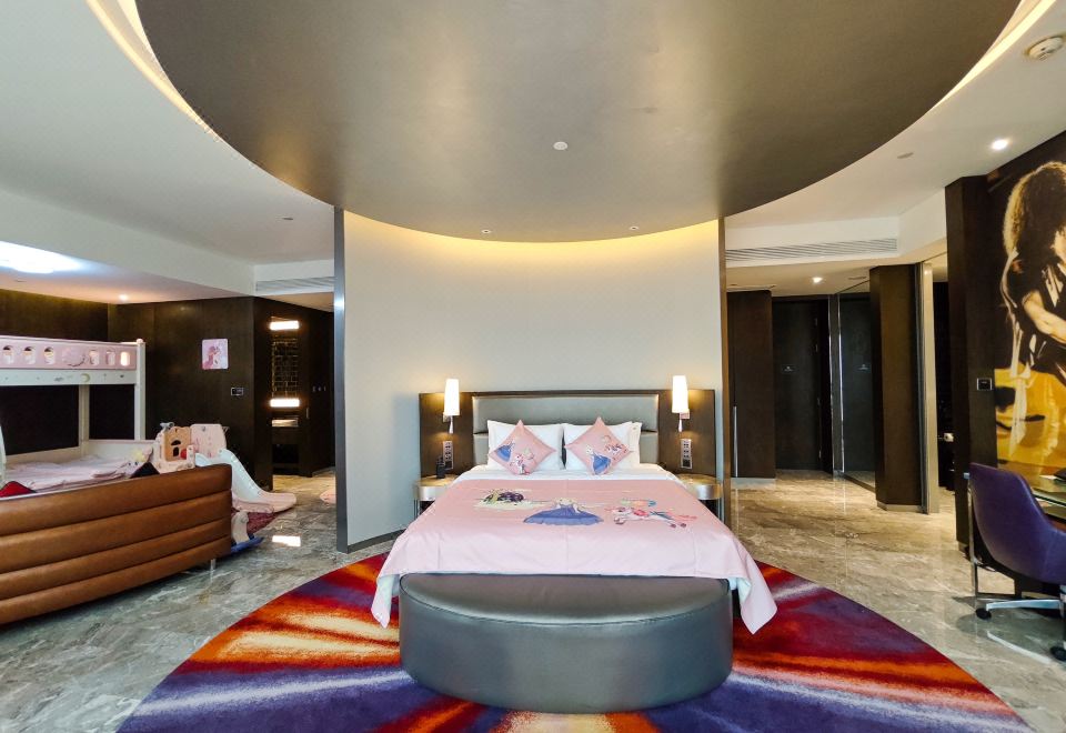 夢幻公主家庭親子套房（大床+子母床）