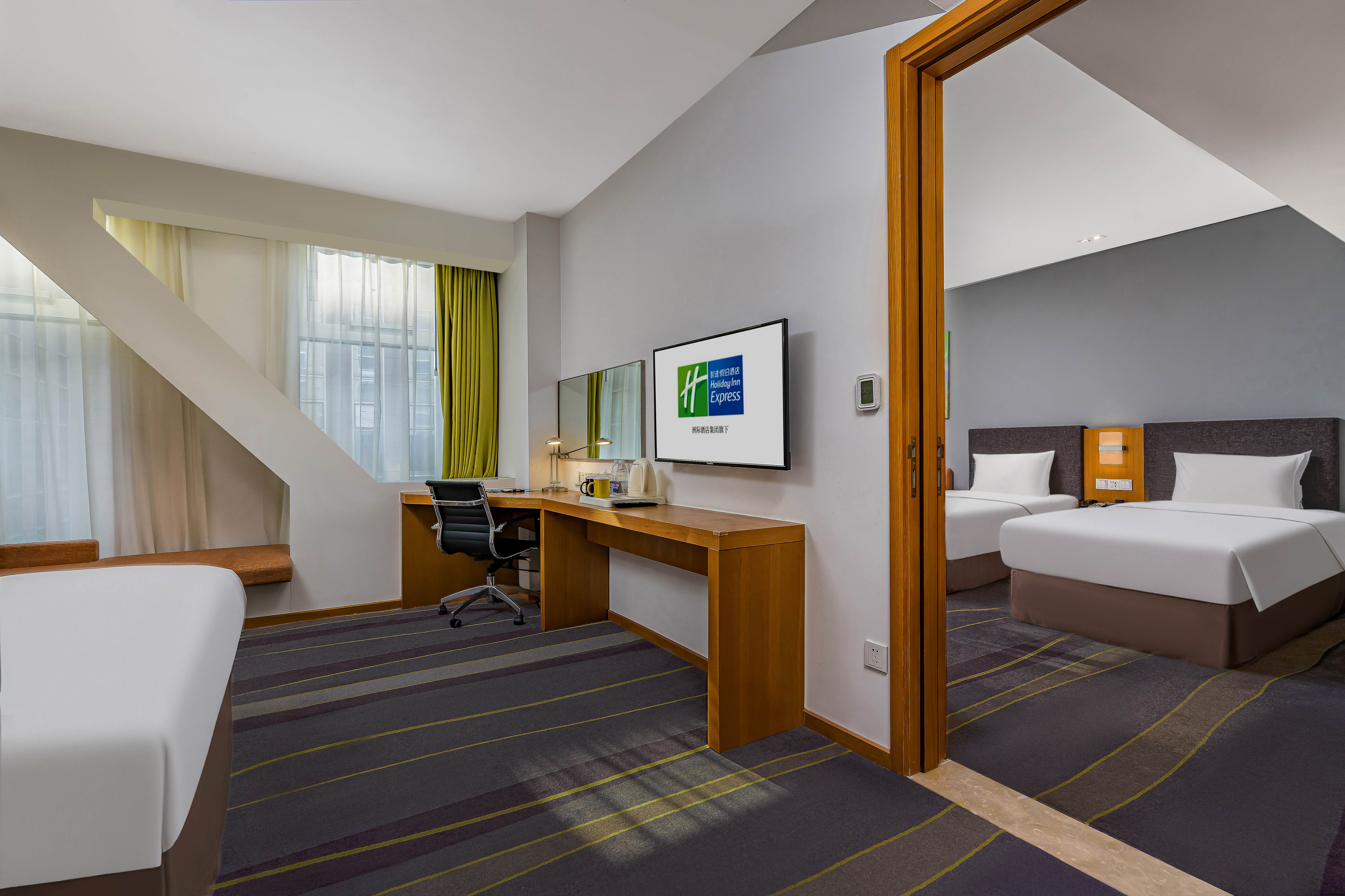 豪华三床房·无障碍【双卧双衞+大床+两张单人床】