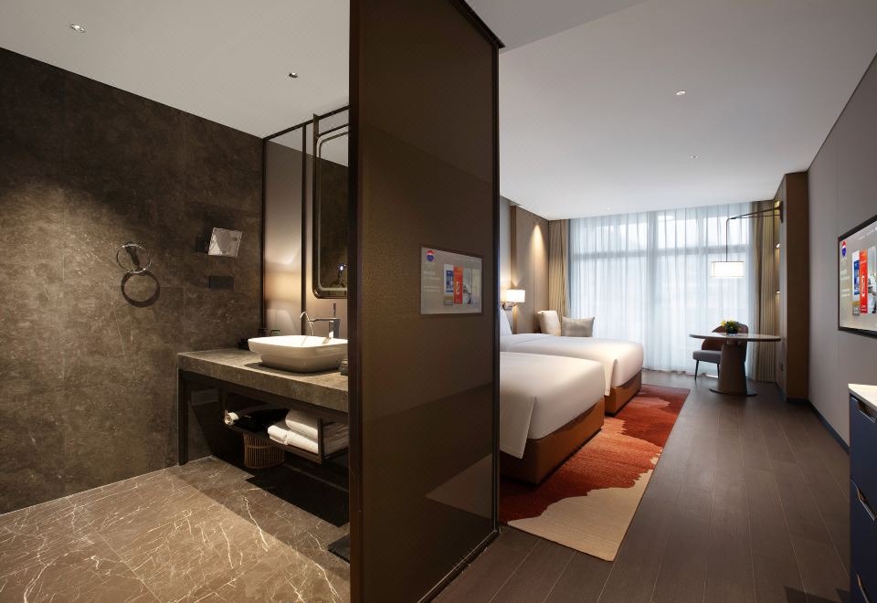 豪华城景双床房