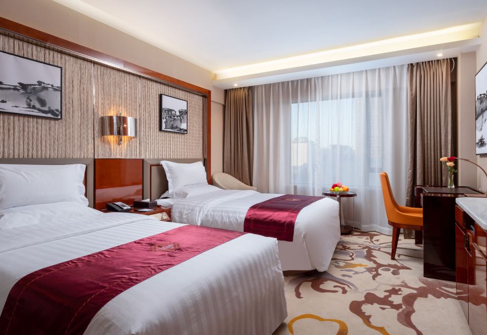 豪华双床房（长安街街景，金可儿床品）