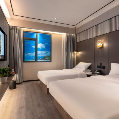 途享雙床房（智能客控+55寸投屏電視） 途客中國飯店（上海臨港海洋公園店）優惠
