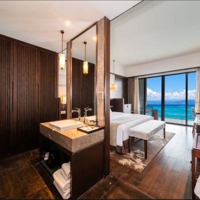 雲築 | 海景陽台大床房 （懸崖海景陽台+醉美夕陽） 深圳半天雲海岸度假村優惠