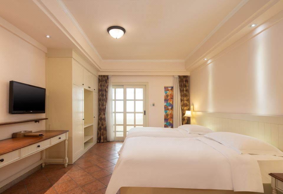 佩夏豪华温泉双床套房【地中海风情+欧式浪漫+私人泡池】