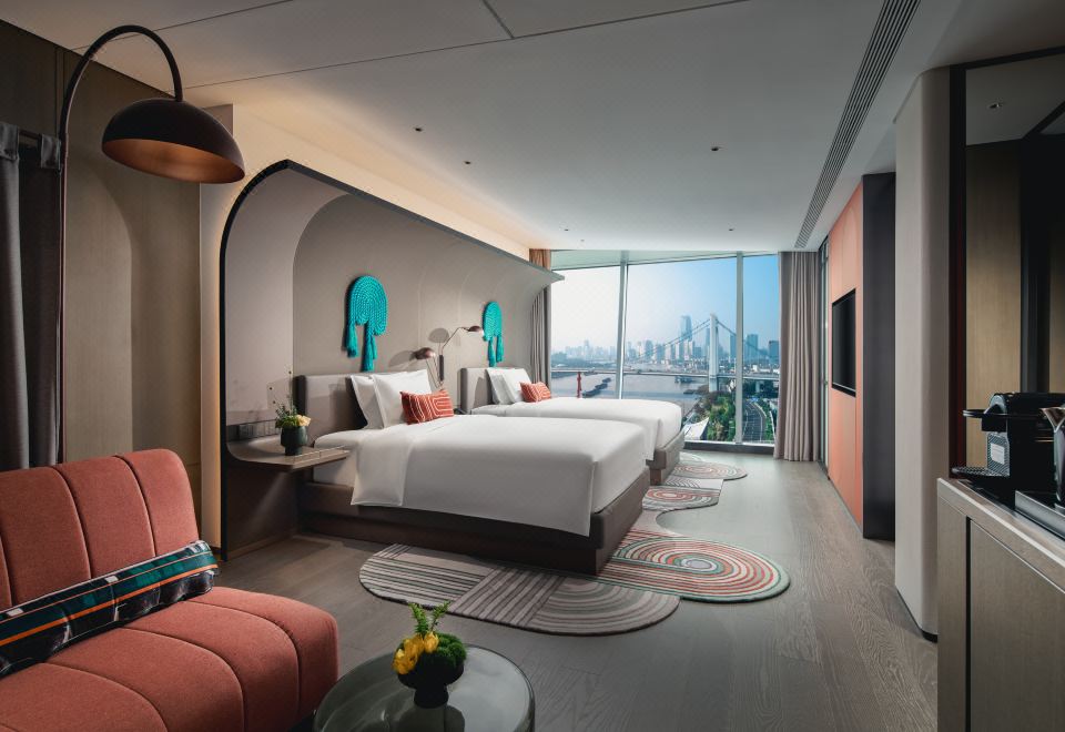 豪華精品房（2張雙人床+江景）