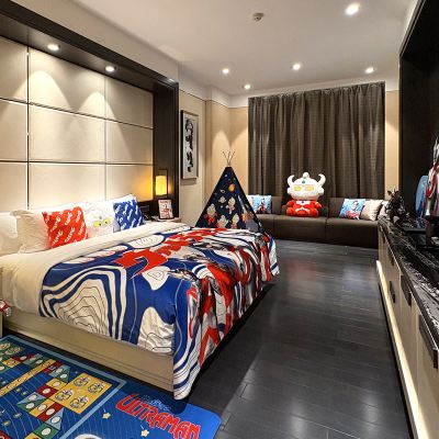 奧特曼親子房丨帳篷遊戲墊丨海河景觀丨超大圓形浴缸 天津海河悅榕莊優惠