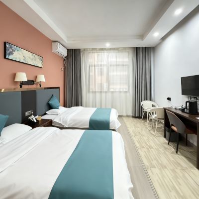 精品大雙床房{一次性毛巾&漱口杯&乾濕分離} 至海家飯店（長樂國際機場店）優惠