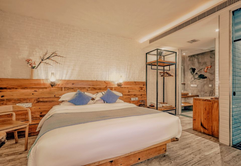 渔埠头·阳光大床房|老街古韵·国美设计+外阳台街景