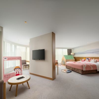 櫻桃小丸子親子主題大床套房 珠海粵財皇冠假日飯店優惠