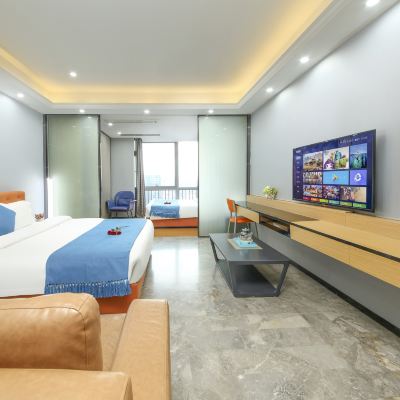 家庭景觀雙床套房 朋滿國際公寓（廣州北京路捷登都會店）優惠