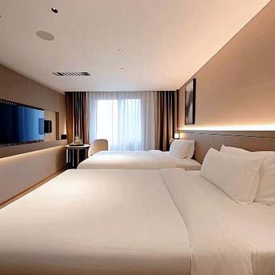 豪華雙床房 麗楓酒店（珠海拱北口岸廣場輕軌總站店）優惠