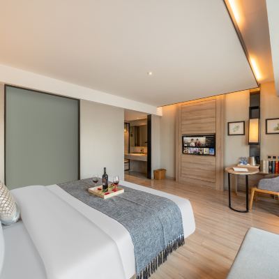 智能大床房（全屋語音控制+高空夜景） 莫林酒店（高鐵西站金橋國際店）優惠