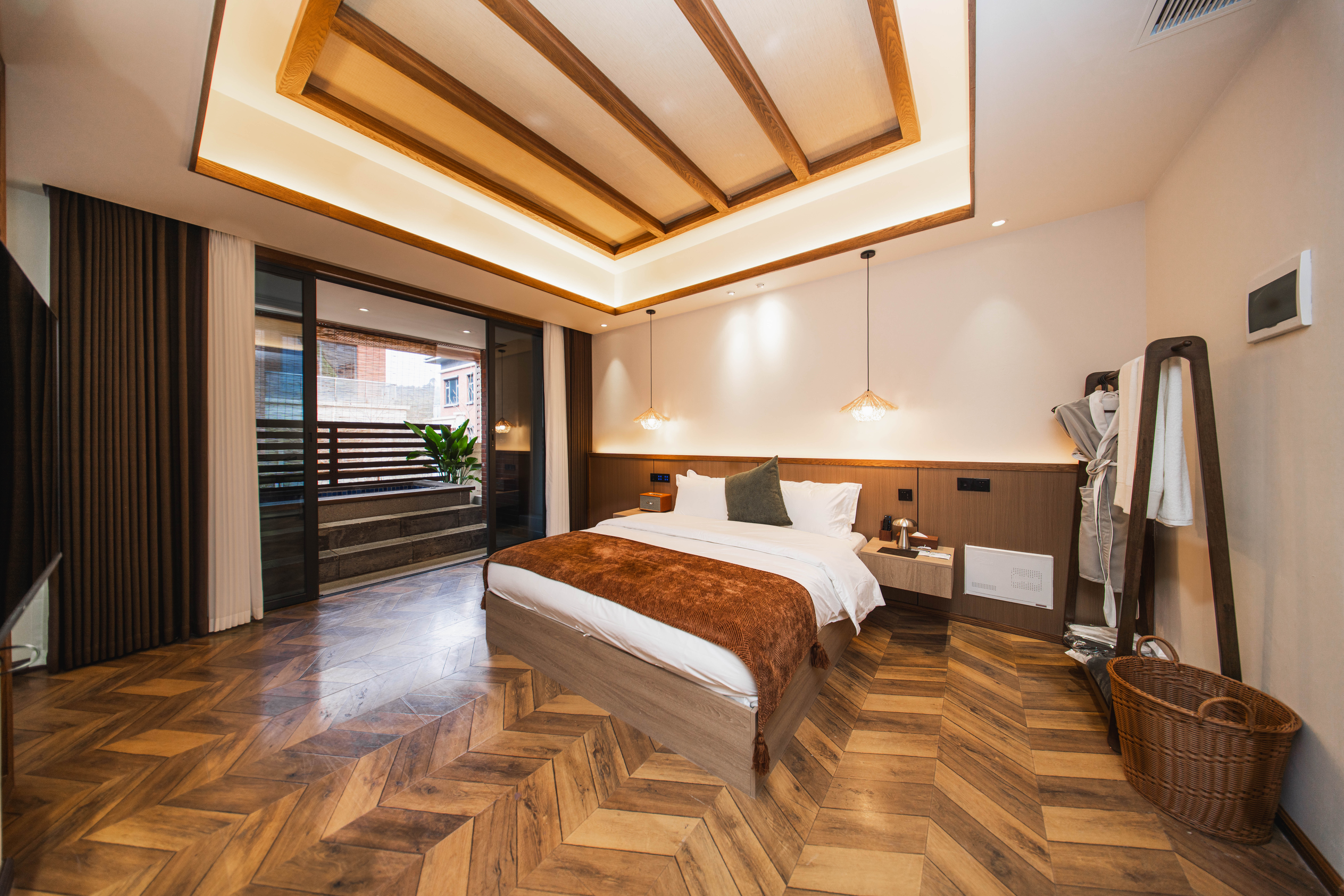 栖峦·睦居私汤双床套房「设计感沙发+无限放水+大客厅」