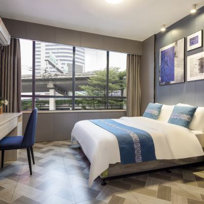 逸雅大床房（俯瞰城市夜景+乾濕分離） 逸米飯店（廣州三元里地鐵站美博城店）優惠