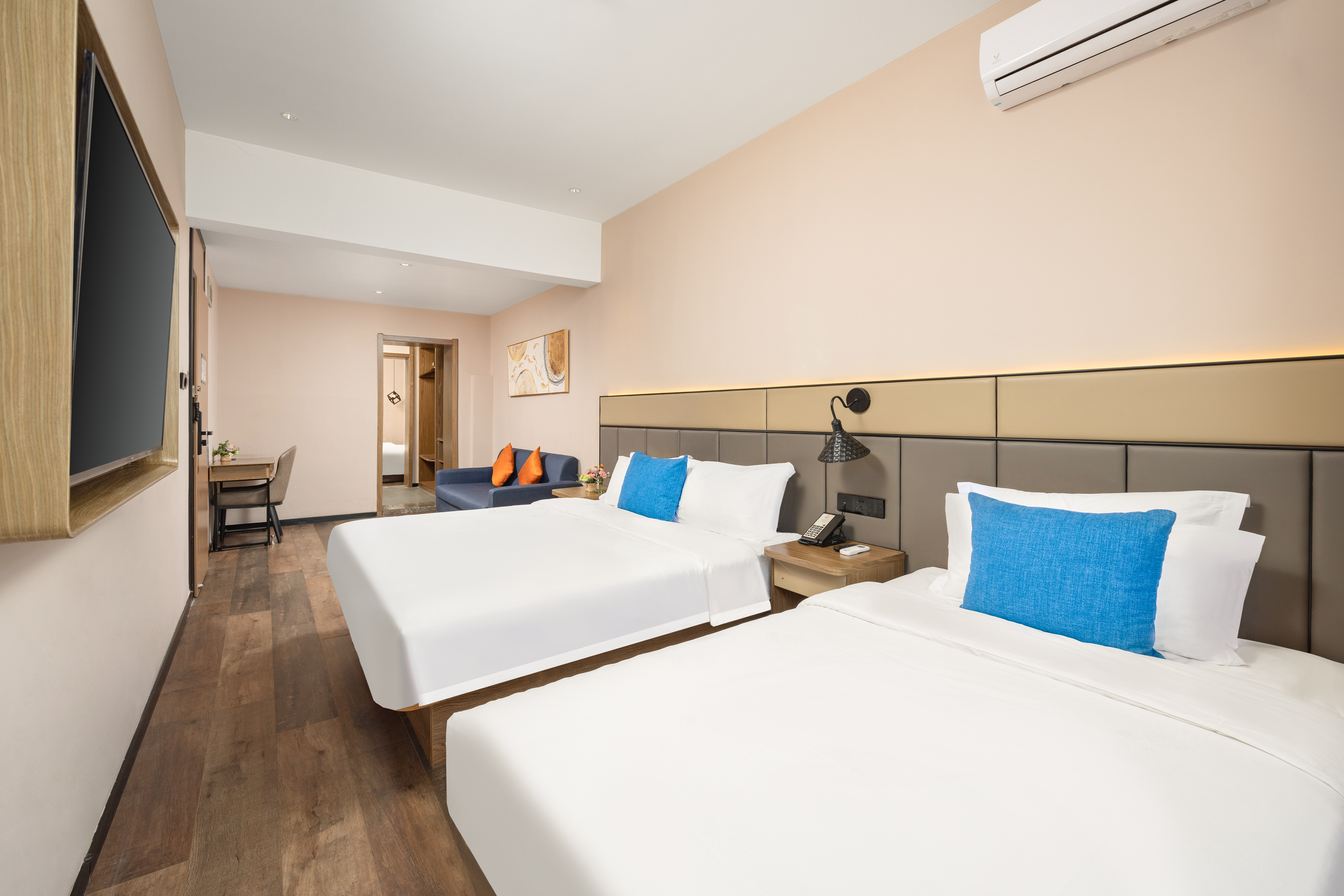 禧景·豪华双卧五人套房【决明子睡枕+乾湿分离+独立沙发】