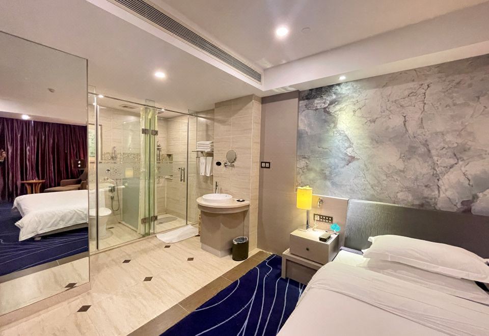 静谧.沉香大床房『客运大楼景观+鹅梨帐中香』