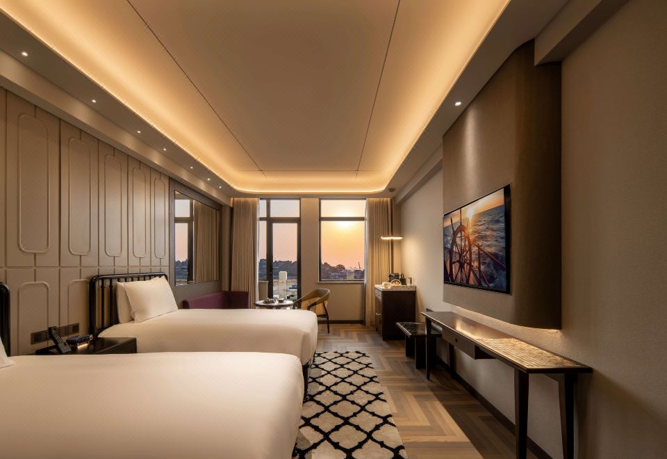 鼓浪嶼海景陽臺雙床房（夕陽海景+開放式陽臺）