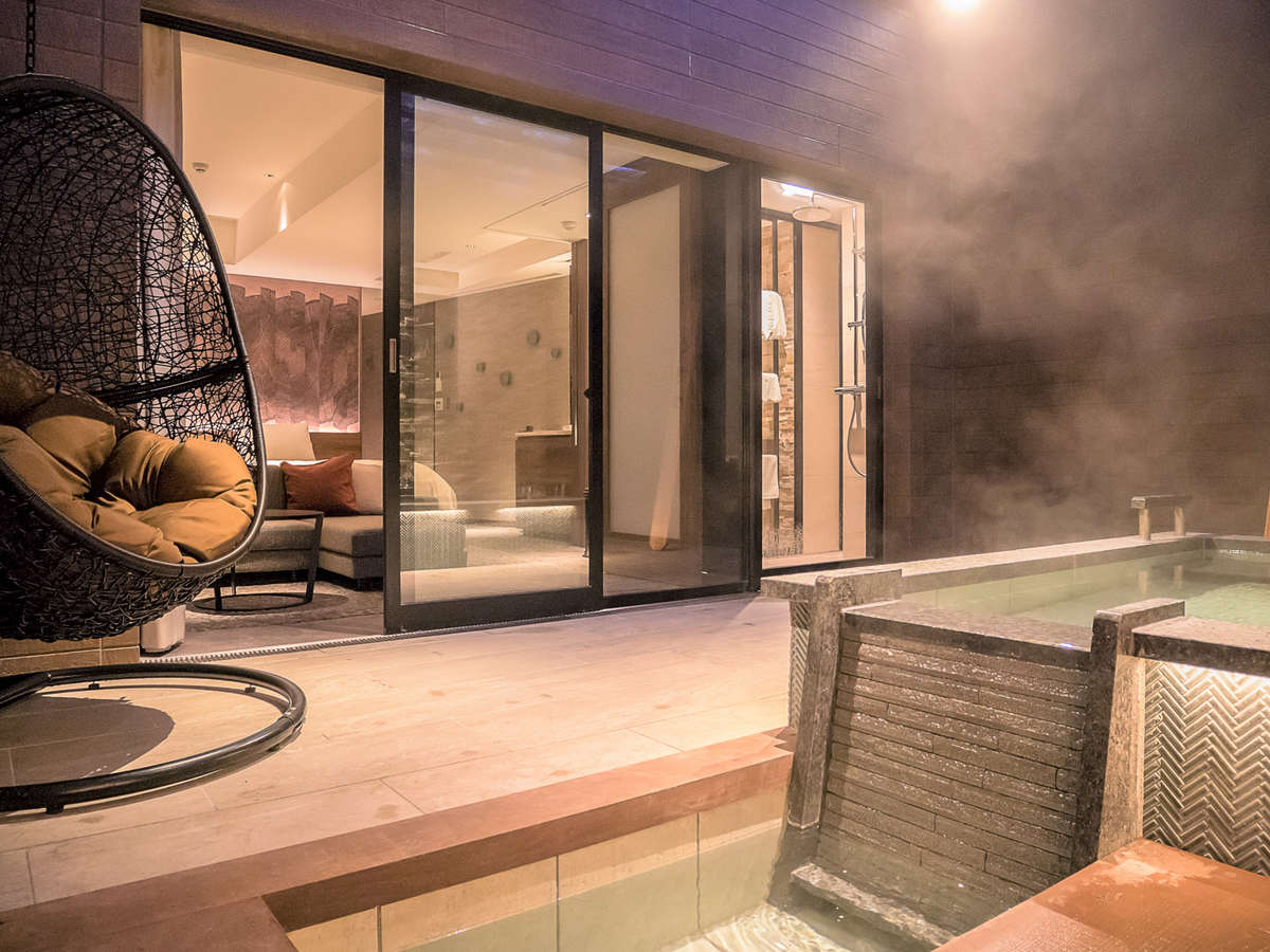 双床房带露台和露天风吕【2位成人】