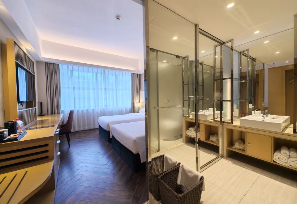 精致雙床房（大牌洗護+大飄窗+助眠床品）